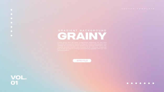 Grainy Gradient Holographic Background e Texture Vector Template 05