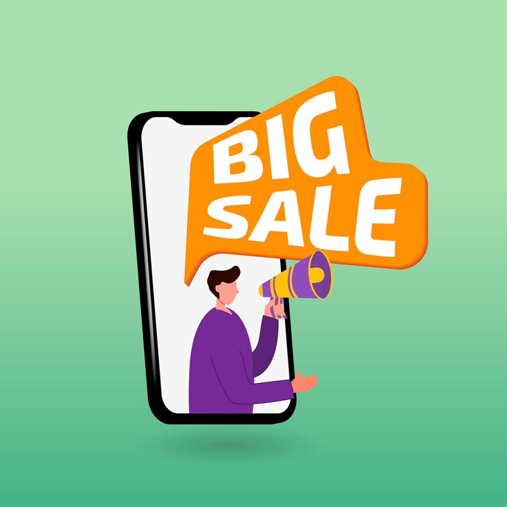 Vettore grande design di vendita, design di vendita di banner, design di offerte speciali