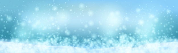 Grande paesaggio di sfondo con nevicate per lo sfondo invernale