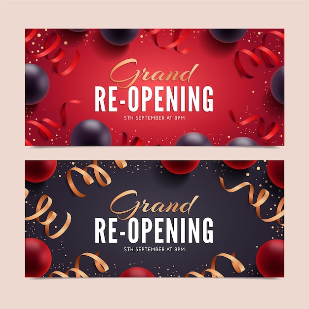 Grande riapertura presto banner