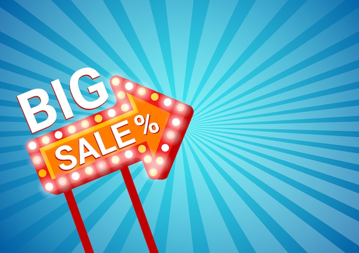 Vettore grande vendita del black friday