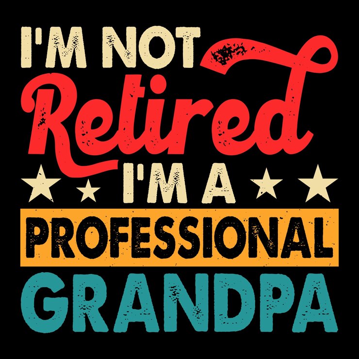 Grandpa Lover Pension Funny Retirement Pension Retired Retro Vintage T-shirt design per il pensionamento