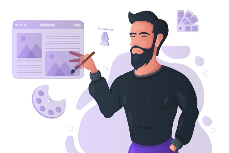 Vettore graphic designer