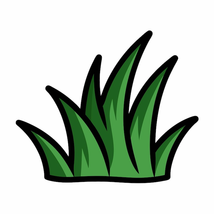Vettore grass hand drawn doodle icon isolato sullo sfondo bianco 5
