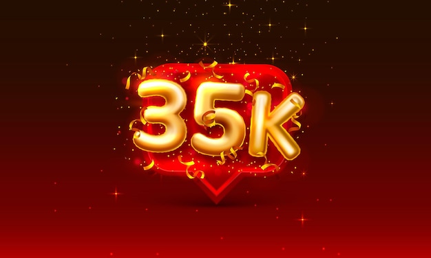 Grazie seguaci persone, 35k gruppo sociale online