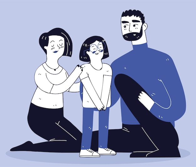 Graziosa linea d'arte per la famiglia