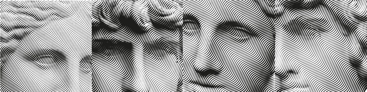 Grecia faccia moderna con elemento contemporaneo Design del modello Illustrazione vettoriale