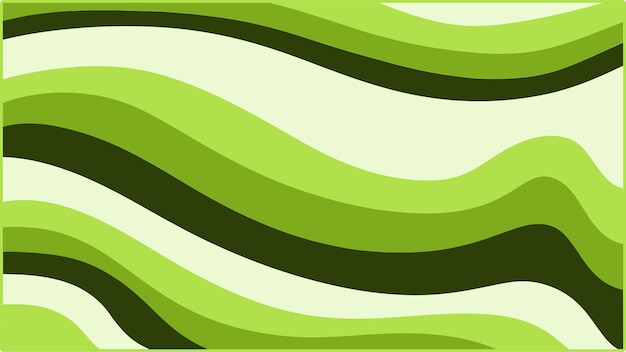 Green Wave Abstract Background Design in stile retro psichedelico alla moda