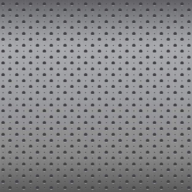 Griglia in metallo texture uno sfondo vettoriale senza soluzione di continuità