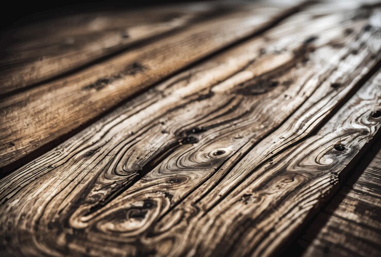 Vettore grunge vecchia struttura di fondo in legno close-up