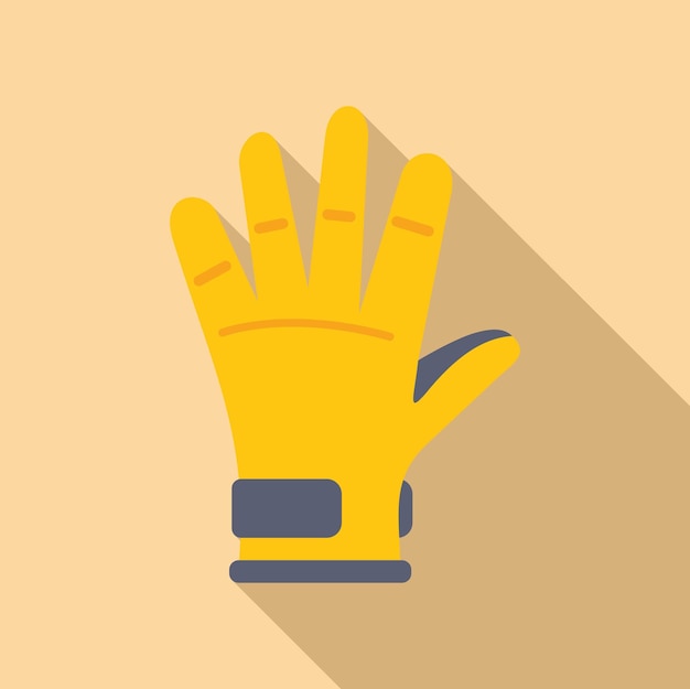 Guanto di lavoro giallo per proteggere la mano sul cantiere