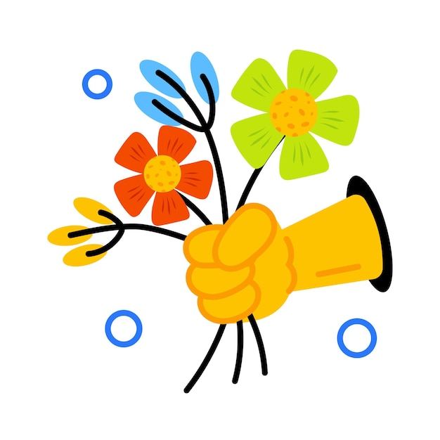 Guarda questo adesivo piatto di donazione di fiori