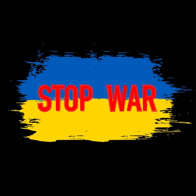 Guerra di arresto della bandiera ucraina di lerciume