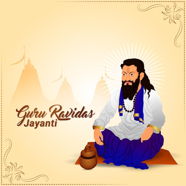 Guru ravidas jayanti celebrazione sfondo