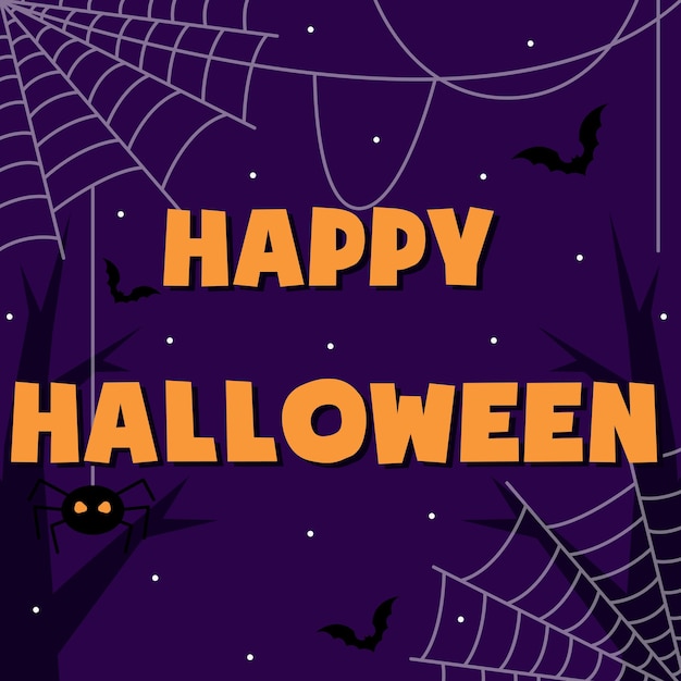 Halloween colorato luminoso banner web congratulazioni vettore