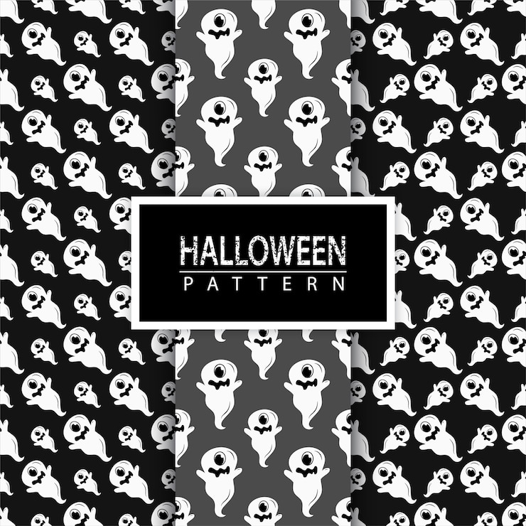 Vettore halloween senza soluzione di modello