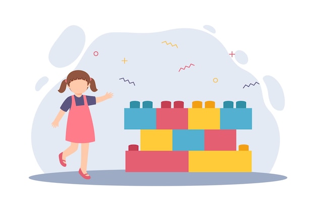 Happy Children's Day Flat Design (Design di appartamenti per bambini felici)