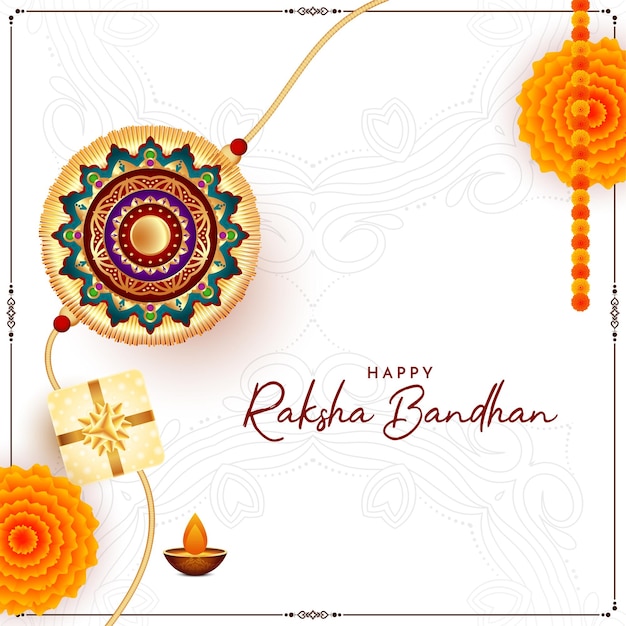 Happy Raksha Bandhan Festival culturale Vettore di progettazione di sfondo