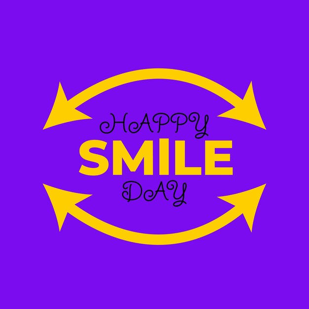 Happy Smile Day Vector Social Media Post Design