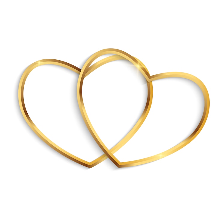 Vettore happy valentines day card con due cuori. illustrazione