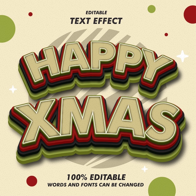 HAPPY XMAS TEXT EFFECTS