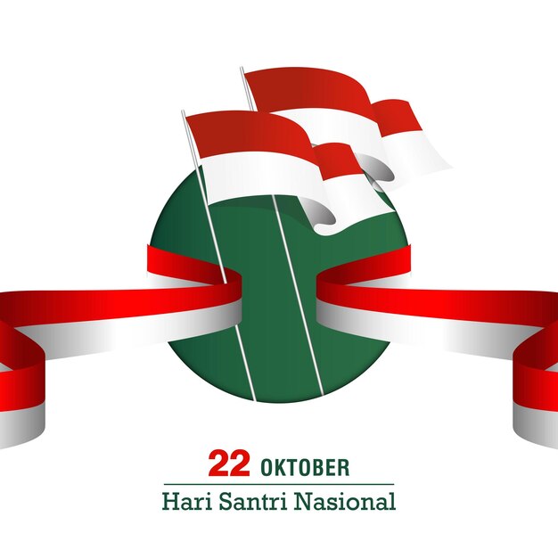 Hari santri concetto di design nazionale