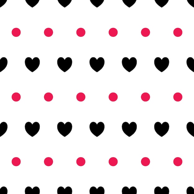 Hearts seamless pattern