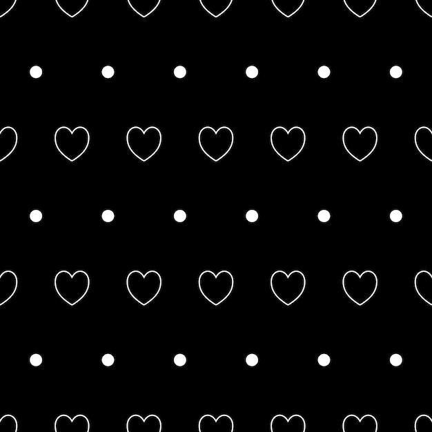 Hearts seamless pattern