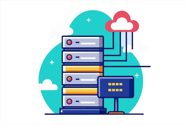 HighQuality Web Hosting Vector Art per progetti digitali
