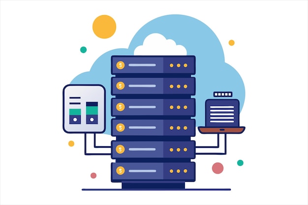 HighQuality Web Hosting Vector Art per progetti digitali