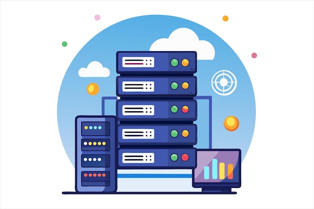 HighQuality Web Hosting Vector Art per progetti digitali