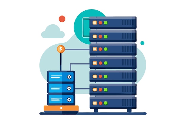 HighQuality Web Hosting Vector Art per progetti digitali