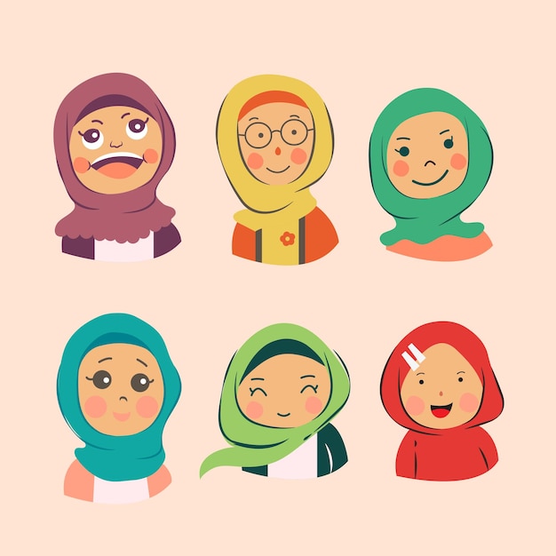 Hijab Moeslim ragazza carina