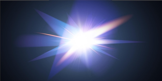 Hologramma bokeh lucido di cristallo di stella leggero Set di effetti di colore trasparenti