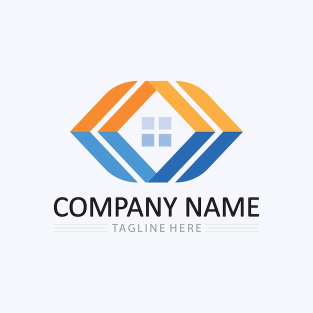 Home logo icon Vector illustration design templateHome e casa logo design vector logo architettura e progettazione di edifici proprietà soggiorno a casa proprietà logo aziendale