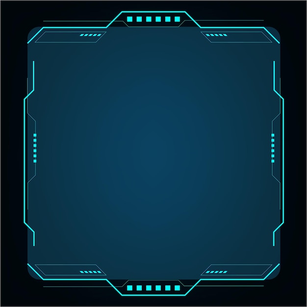 Hud elaments, elementi futuristici User Screen Monitor Interface Illustrazione vettoriale
