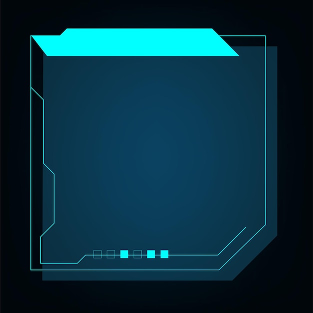 Hud elaments, elementi futuristici User Screen Monitor Interface Illustrazione vettoriale
