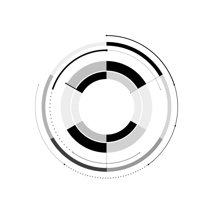 Vettore hud modello futuristico. light digital of technology design