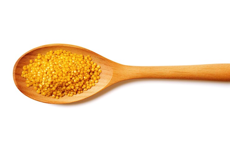 Vettore hulledsplit mung bean su sfondo bianco