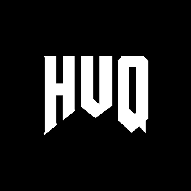 HUQ letter logo design per società tecnologica HUQ logo design combinazione di colori bianco e nero HUQ Logo HUQ vettore HUQ design HUQ icona HUQ alfabeto HUQ tipografia logo design