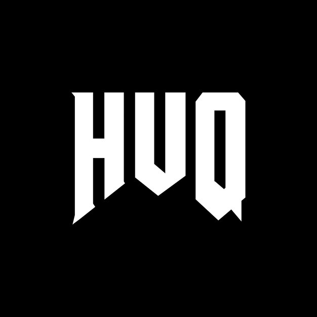 HVQ letter logo design per società tecnologica HVQ logo design combinazione di colori bianco e nero HVQ logo HVQ vettor HVQ design HVQ icona HVQ alfabeto HVQ tipografia logo design