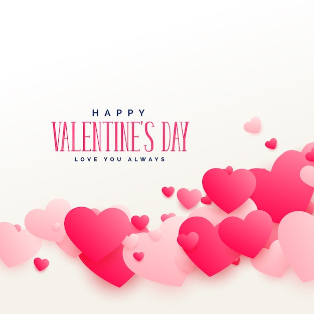 I cuori rosa alla moda amano il fondo per il San Valentino