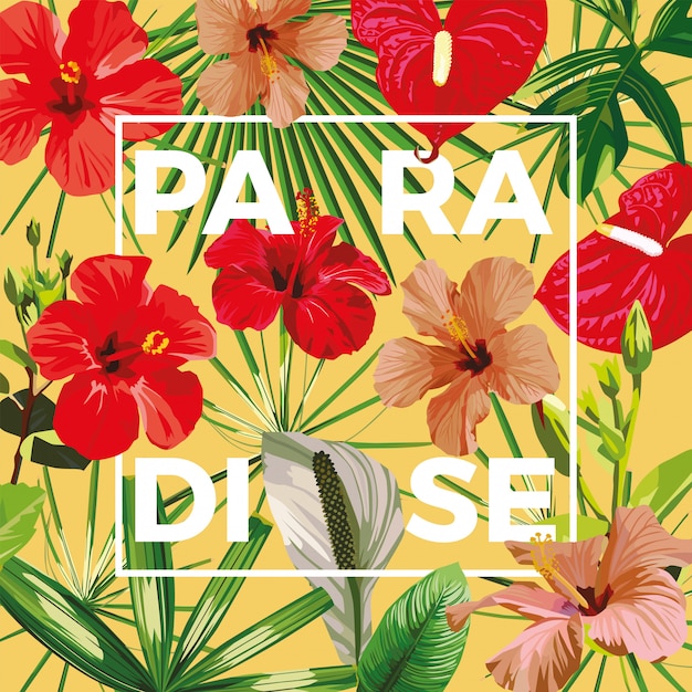 I fiori del paradiso dello slogan lasciano il giallo