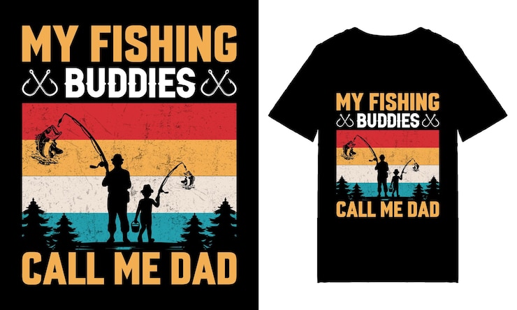 Vettore i miei compagni di pesca mi chiamano papà