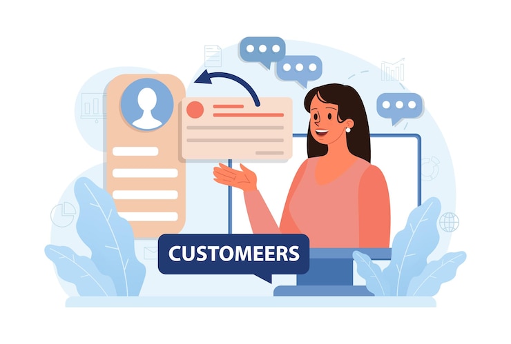 Vettore i nuovi clienti cercano lo sviluppo del business nella ricerca sul web dei personaggi