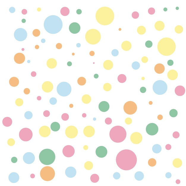 I puntini di ramdon multicolori colorati vector la festa di coriandoli di sfondo colorato a pois