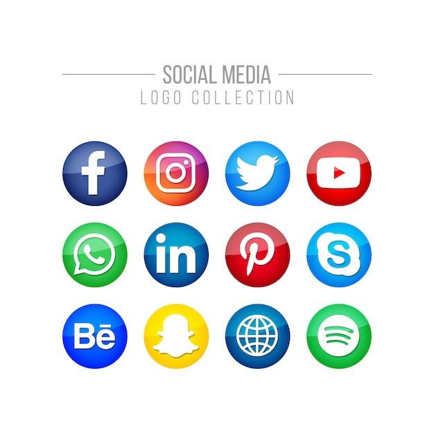 I social media Logo Collection