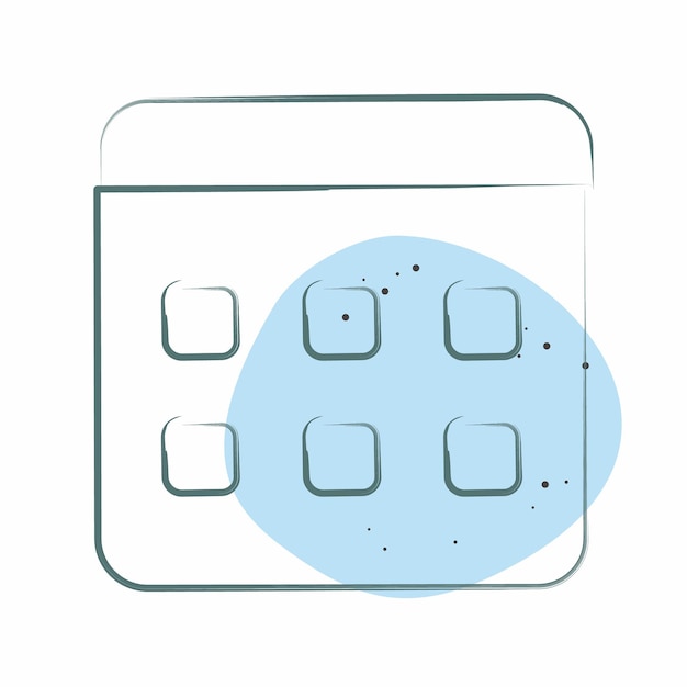 Icon Election Data correlata al simbolo Electiont Color Spot Style design semplice modificabile