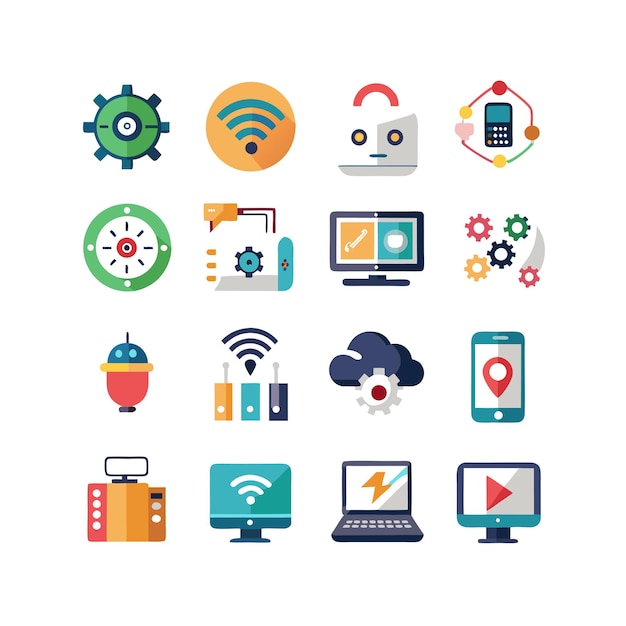 Icon Set Vector Illustration per documenti, siti web e applicazioni mobili