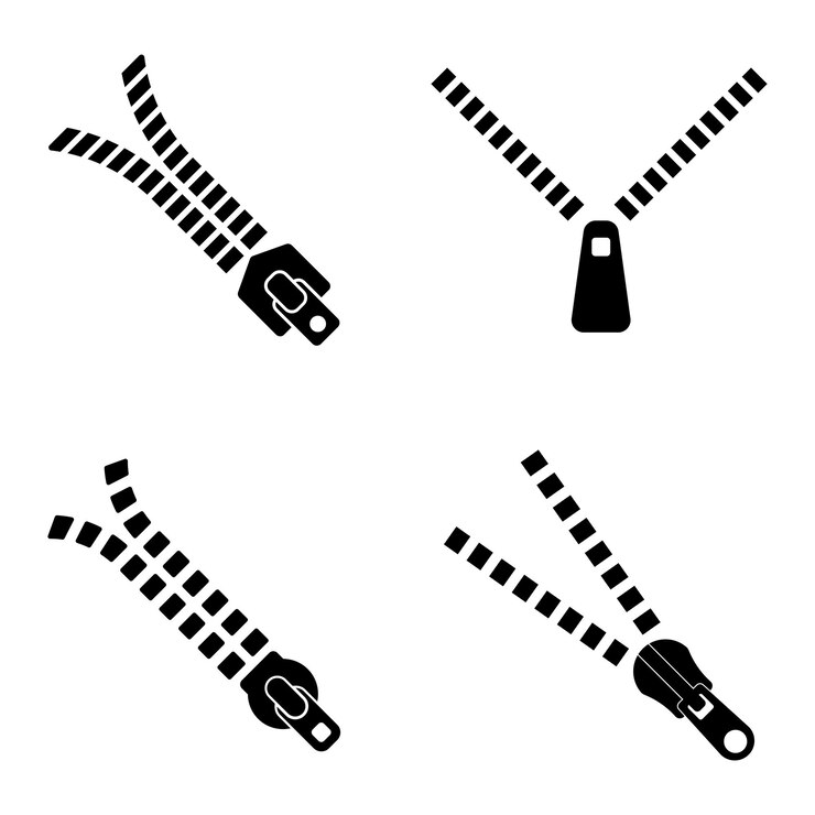 Vettore icona a cerniera illustrazione vettoriale logo design